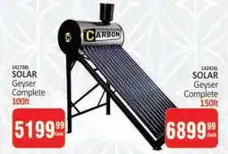 KitKat Cash and Carry SOLAR Geyser Complete 100lt offer