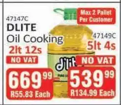 KitKat Cash and Carry DLITE Oil Cooking 2lt 12s offer