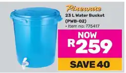 Game Pineware 23 L Water Bucket (PWB-02) offer