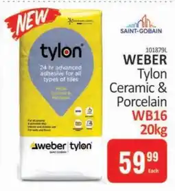 KitKat Cash and Carry WEBER Tylon Ceramic & Porcelain WB16 20kg offer