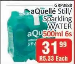 KitKat Cash and Carry aQuellé Still/Sparkling Water 500ml 6s offer
