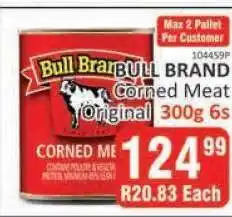 KitKat Cash and Carry Bull Brand Corned Meat Original 300g 6s offer