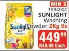 KitKat Cash and Carry SUNLIGHT Washing Powder 2Kg 9s offer