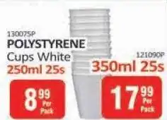KitKat Cash and Carry Polystyrene Cups White 250ml 25s offer