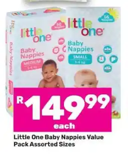 Game Little One Baby Nappies Value Pack Assorted Sizes offer