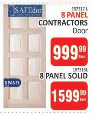 KitKat Cash and Carry SAFEdor 8 PANEL CONTRACTORS Door offer