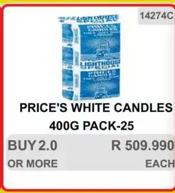 KitKat Cash and Carry PRICE'S WHITE CANDLES offer