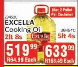 KitKat Cash and Carry Excella Cooking Oil 2lt 8s offer