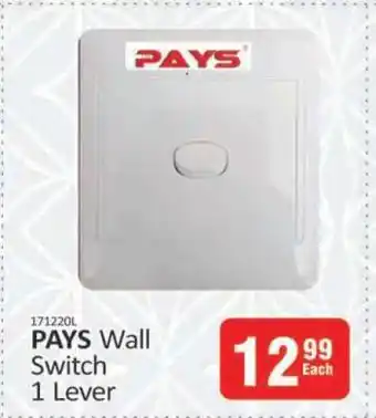 KitKat Cash and Carry PAYS Wall Switch 1 Lever offer