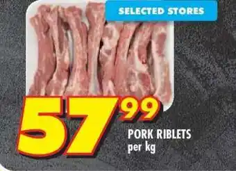 Shoprite PORK RIBLETS offer