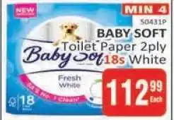 KitKat Cash and Carry BABY SOFT Toilet Paper 2ply 18s White offer
