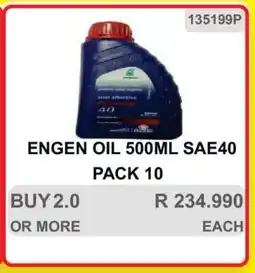 KitKat Cash and Carry ENGEN OIL 500ML SAE40 PACK 10 offer