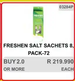 KitKat Cash and Carry FRESHEN SALT SACHETS 8, PACK-72 offer