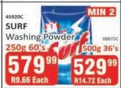 KitKat Cash and Carry SURF Washing Powder 250g 60's offer