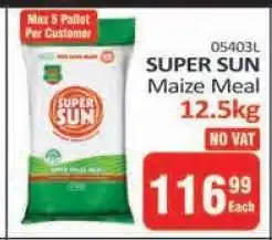 KitKat Cash and Carry SUPER SUN Maize Meal offer