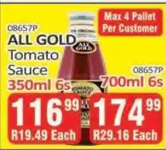KitKat Cash and Carry ALL GOLD Tomato Sauce 350ml 6s offer
