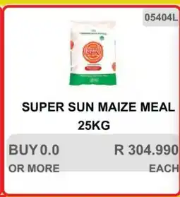KitKat Cash and Carry SUPER SUN MAIZE MEAL 25KG offer