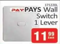 KitKat Cash and Carry PAYS Wall Switch 1 Lever offer