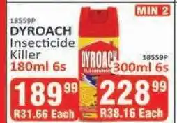 KitKat Cash and Carry DYROACH Insecticide Killer 180ml 6s offer