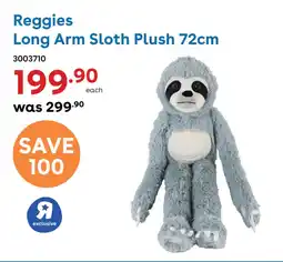 ToysRUs Reggies Long Arm Sloth Plush offer