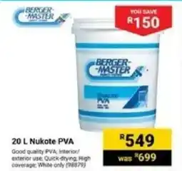 Builders Express Bergermaster Nukote PVA offer