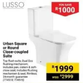 Builders Express Lusso Urban Square or Round Close-coupled Suite offer