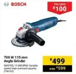 Builders Express BOSCH 700 W 115 mm Angle Grinder offer