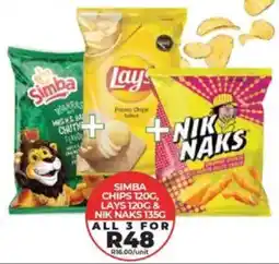 1UP Simba chips, lays & nik naks offer