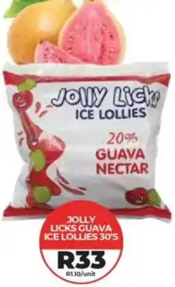 1UP Jolly licks guava ice lollies offer