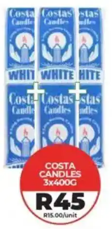 1UP Costa candles offer