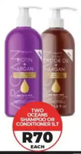 1UP Two oceans shampoo or conditioner offer