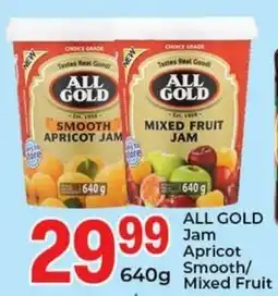 Elite Cash & Carry ALL GOLD Jam Apricot Smooth/ Mixed Fruit offer