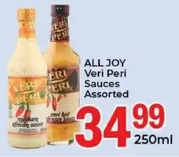 Elite Cash & Carry ALL JOY Veri Peri Sauces Assorted offer