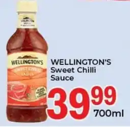 Elite Cash & Carry WELLINGTON'S Sweet Chilli Sauce offer