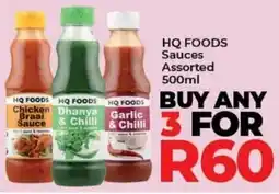 Elite Cash & Carry HQ FOODS Sauces Assorted offer