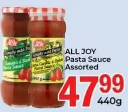 Elite Cash & Carry ALL JOY Pasta Sauce Assorted offer