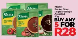 Elite Cash & Carry KNORR Packet Soup Regular Range Assorted offer