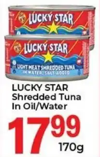 Elite Cash & Carry LUCKY STAR Shredded Tuna In Oil/ Water offer