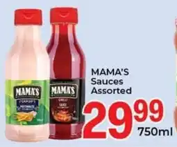 Elite Cash & Carry MAMA'S Sauces Assorted offer