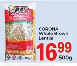 Elite Cash & Carry CORONA Whole Brown Lentils offer