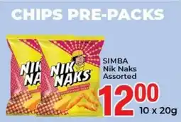 Elite Cash & Carry SIMBA Nik Naks Assorted offer
