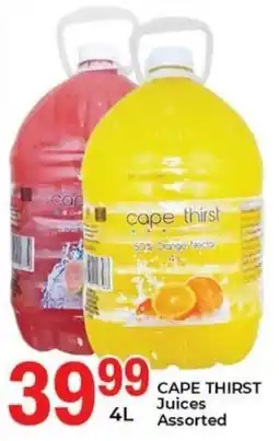Elite Cash & Carry CAPE THIRST Juices Assorted offer