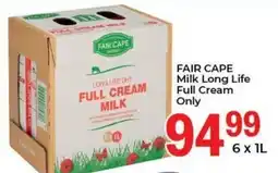 Elite Cash & Carry FAIR CAPE Milk Long Life Full Cream Only offer