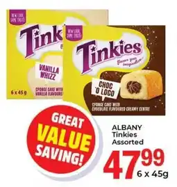 Elite Cash & Carry ALBANY Tinkies Assorted offer