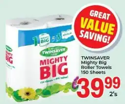 Elite Cash & Carry TWINSAVER Mighty Big Roller Towels 150 Sheets offer