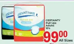 Elite Cash & Carry CERTAINTY Pull Ups Adults offer