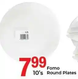 Elite Cash & Carry Fomo Round Plates offer