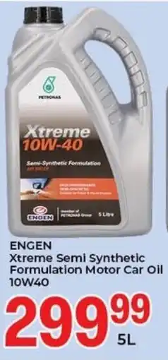 Elite Cash & Carry ENGEN Xtreme Semi Synthetic Formulation Motor Car Oil 10W40 offer