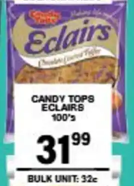 Giant Hyper Candy tops eclairs offer