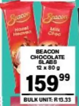Giant Hyper Beacon chocolate slabs offer